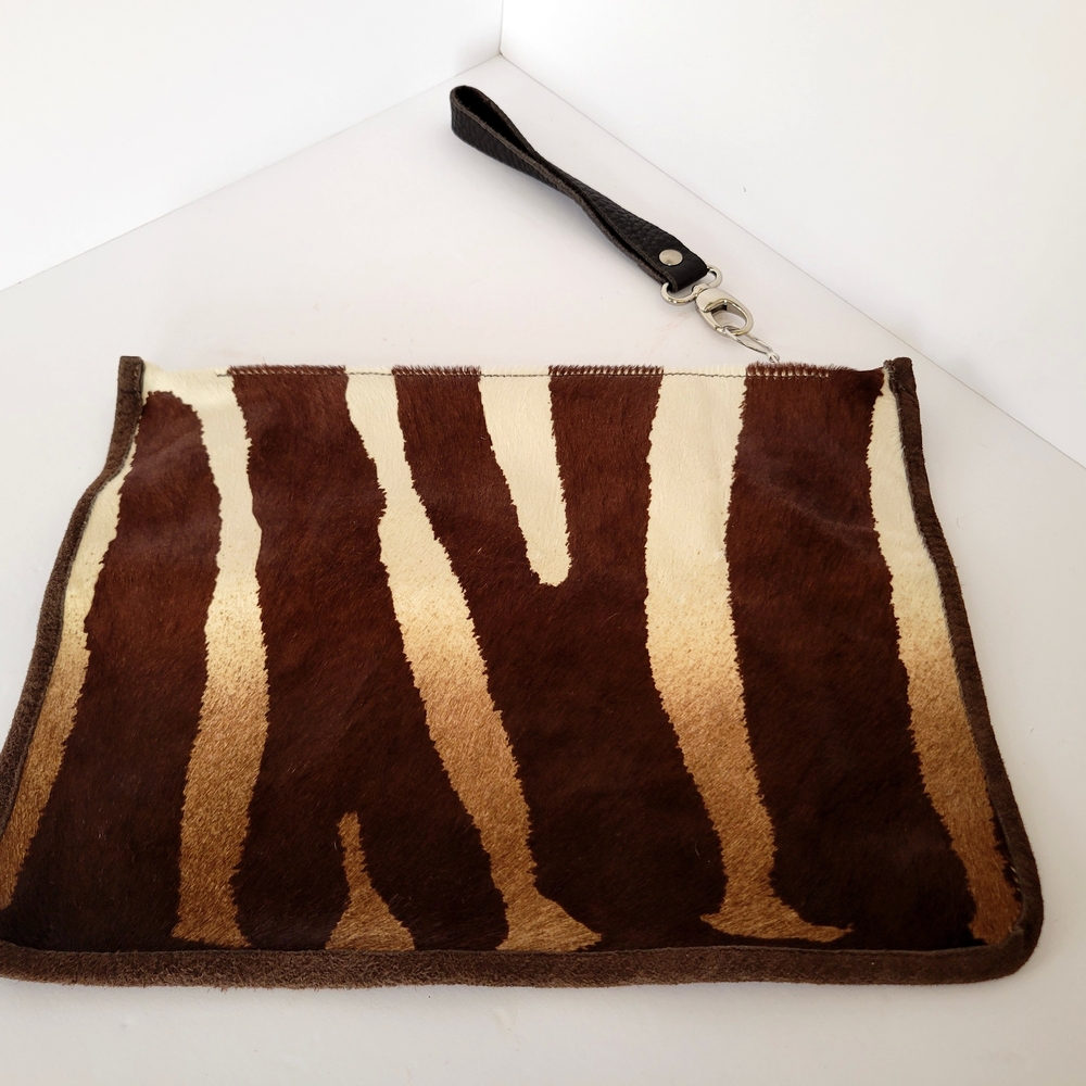 Lynn Tallerico Zebra Print Wristlet Clutch – Handcrafted in California